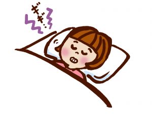 睡眠中の歯ぎしり